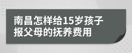 南昌怎样给15岁孩子报父母的抚养费用