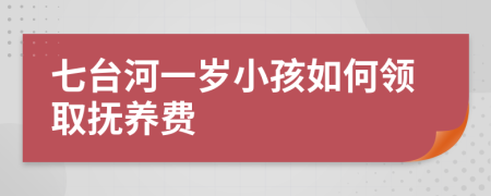 七台河一岁小孩如何领取抚养费