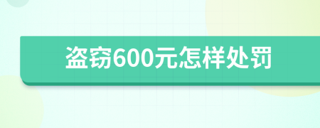 盗窃600元怎样处罚