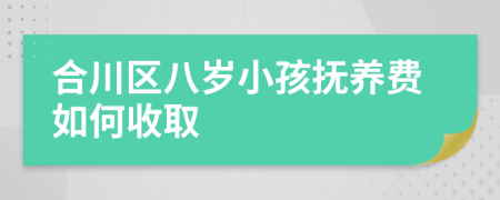 合川区八岁小孩抚养费如何收取