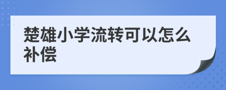 楚雄小学流转可以怎么补偿