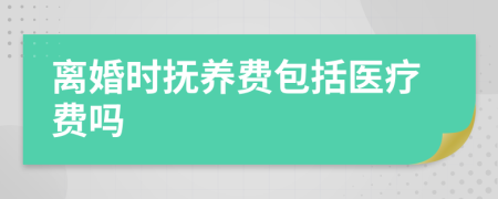 离婚时抚养费包括医疗费吗