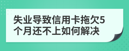 失业导致信用卡拖欠5个月还不上如何解决