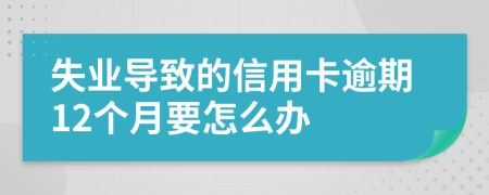 失业导致的信用卡逾期12个月要怎么办