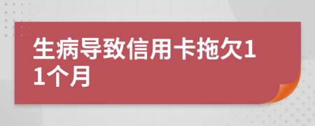 生病导致信用卡拖欠11个月