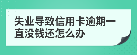 失业导致信用卡逾期一直没钱还怎么办