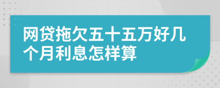 网贷拖欠五十五万好几个月利息怎样算