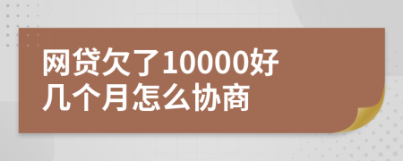 网贷欠了10000好几个月怎么协商