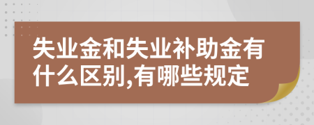 失业金和失业补助金有什么区别,有哪些规定