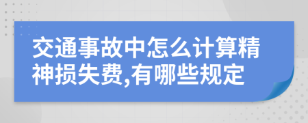 交通事故中怎么计算精神损失费,有哪些规定