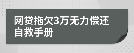 网贷拖欠3万无力偿还自救手册