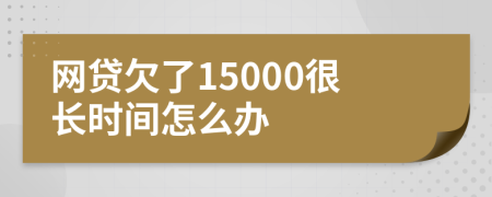 网贷欠了15000很长时间怎么办