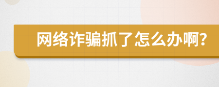 网络诈骗抓了怎么办啊？