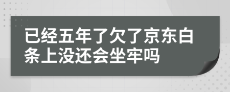 已经五年了欠了京东白条上没还会坐牢吗