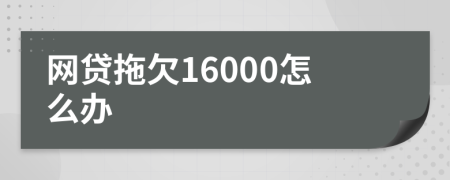 网贷拖欠16000怎么办