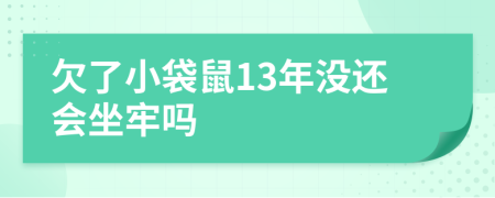 欠了小袋鼠13年没还会坐牢吗