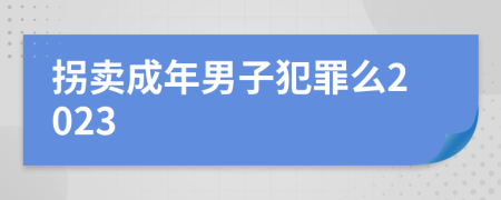 拐卖成年男子犯罪么2023