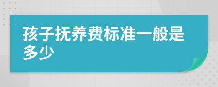 孩子抚养费标准一般是多少