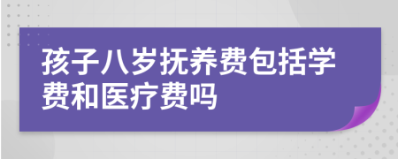 孩子八岁抚养费包括学费和医疗费吗