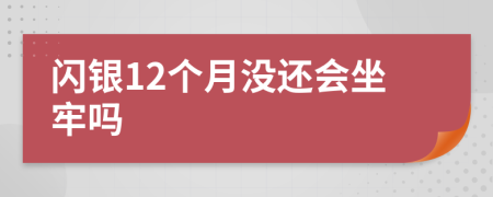 闪银12个月没还会坐牢吗