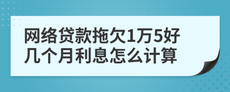 网络贷款拖欠1万5好几个月利息怎么计算