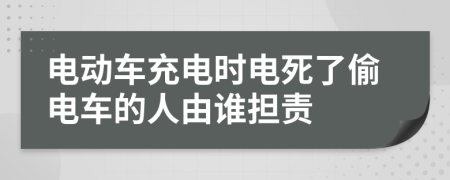 电动车充电时电死了偷电车的人由谁担责