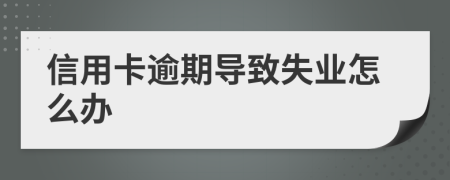 信用卡逾期导致失业怎么办