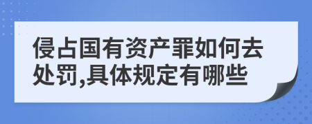 侵占国有资产罪如何去处罚,具体规定有哪些