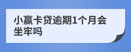 小赢卡贷逾期1个月会坐牢吗