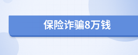 保险诈骗8万钱