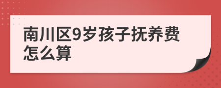 南川区9岁孩子抚养费怎么算