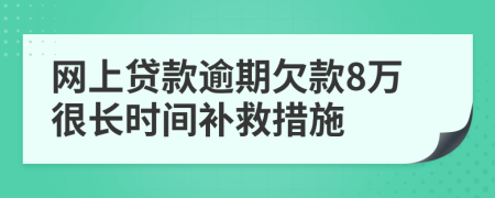网上贷款逾期欠款8万很长时间补救措施
