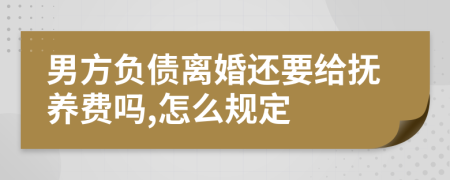 男方负债离婚还要给抚养费吗,怎么规定