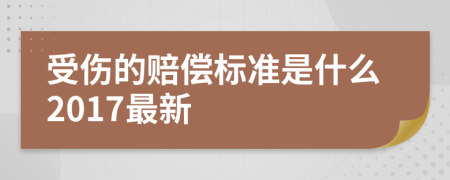 受伤的赔偿标准是什么2017最新