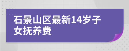 石景山区最新14岁子女抚养费