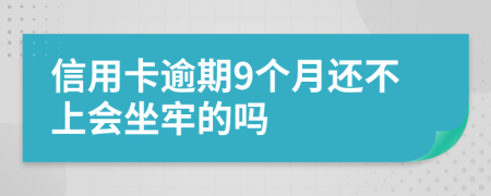 信用卡逾期9个月还不上会坐牢的吗