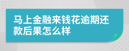 马上金融来钱花逾期还款后果怎么样