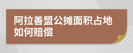 阿拉善盟公摊面积占地如何赔偿