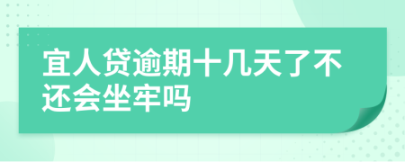 宜人贷逾期十几天了不还会坐牢吗