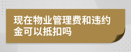 现在物业管理费和违约金可以抵扣吗