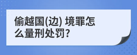 偷越国(边) 境罪怎么量刑处罚?