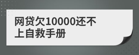 网贷欠10000还不上自救手册