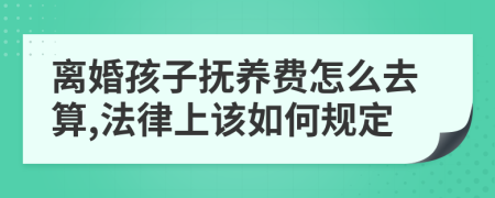 离婚孩子抚养费怎么去算,法律上该如何规定