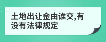 土地出让金由谁交,有没有法律规定