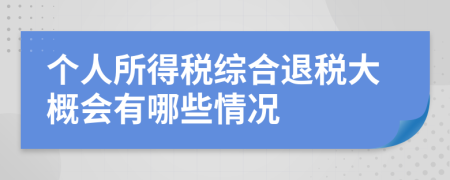 个人所得税综合退税大概会有哪些情况