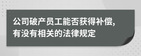 公司破产员工能否获得补偿,有没有相关的法律规定