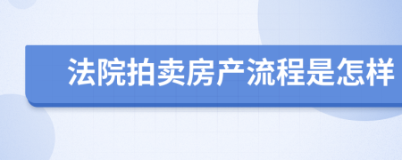 法院拍卖房产流程是怎样