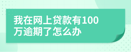 我在网上贷款有100万逾期了怎么办