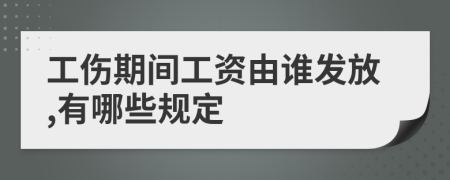 工伤期间工资由谁发放,有哪些规定