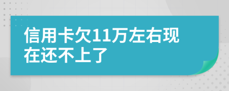 信用卡欠11万左右现在还不上了